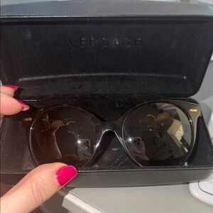 Versace Women's Dark Brown Sunglasses